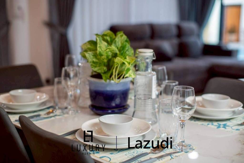 พูลวิลล่าชั้นเดียว 318 ตร.ม. ใกล้วิวภูเขา ใจกลางหัวหิน