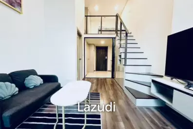 32 sqm loft-style condo on 12A floor at Knightsbridge Space Rama 9, Makkasan Bangkok