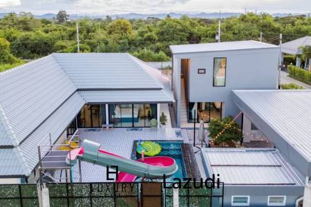 พูลวิลล่า 324 ตร.ม. 4 ห้องนอน ใกล้ตัวเมืองหัวหิน ให้เช่า