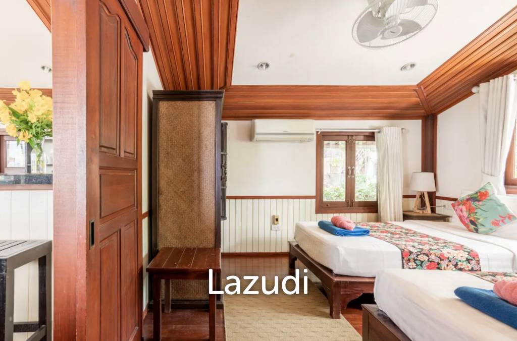 Beachfront Thai-Style 3-Bedroom Villa with Spacious Terrace