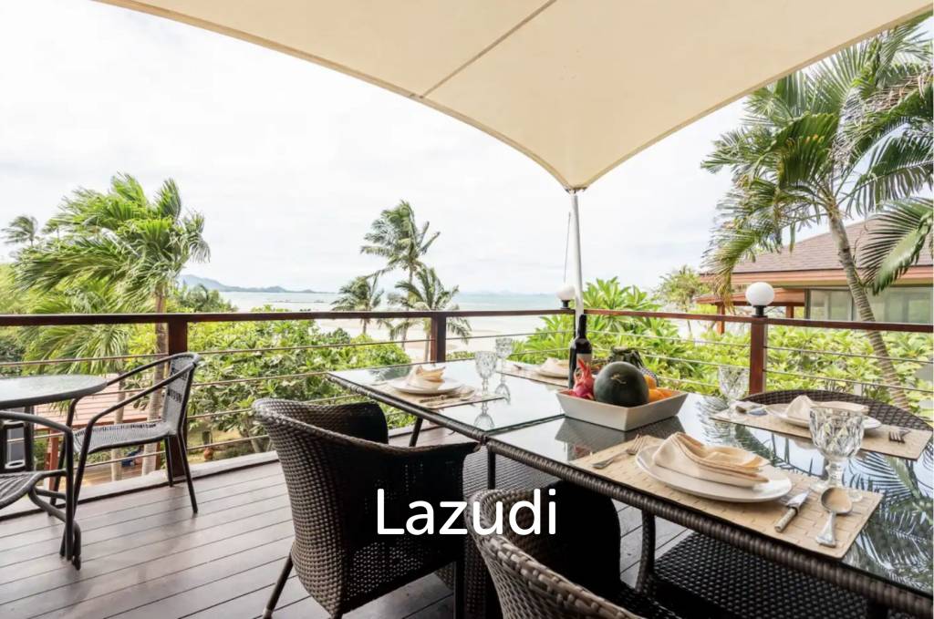 Beachfront Thai-Style 3-Bedroom Villa with Spacious Terrace