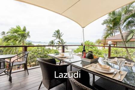 Beachfront Thai-Style 3-Bedroom Villa with Spacious Terrace