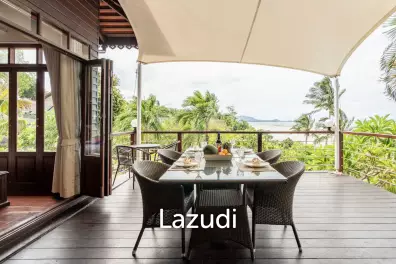 Beachfront Thai-Style 3-Bedroom Villa with Spacious Terrace