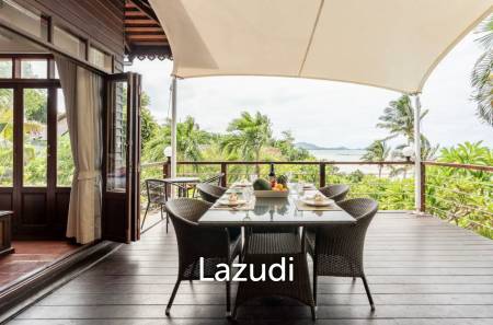 Beachfront Thai-Style 3-Bedroom Villa with Spacious Terrace