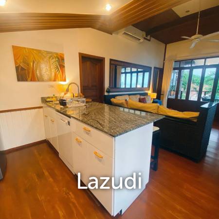 Beachfront Thai-Style 3-Bedroom Villa with Spacious Terrace