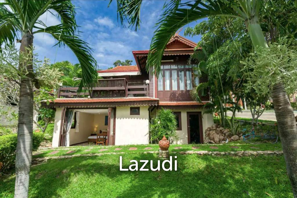Beachfront Thai-Style 3-Bedroom Villa with Spacious Terrace
