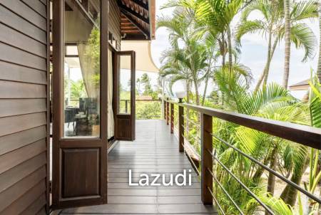 Beachfront Thai-Style 3-Bedroom Villa with Spacious Terrace