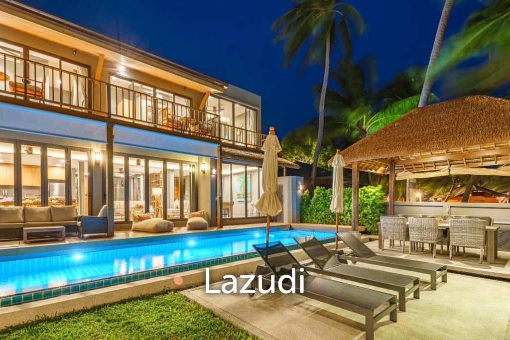 Stunning Beachfront Villa with 5 Bedrooms in Ban Makham, Koh Samui