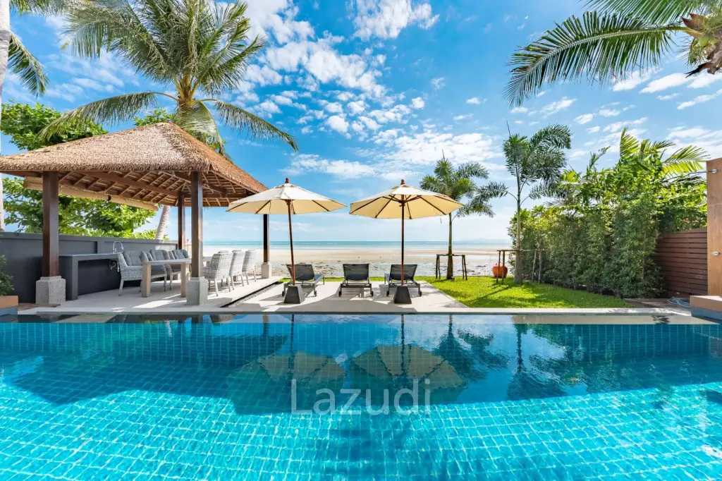 Stunning Beachfront Villa with 5 Bedrooms in Ban Makham, Koh Samui