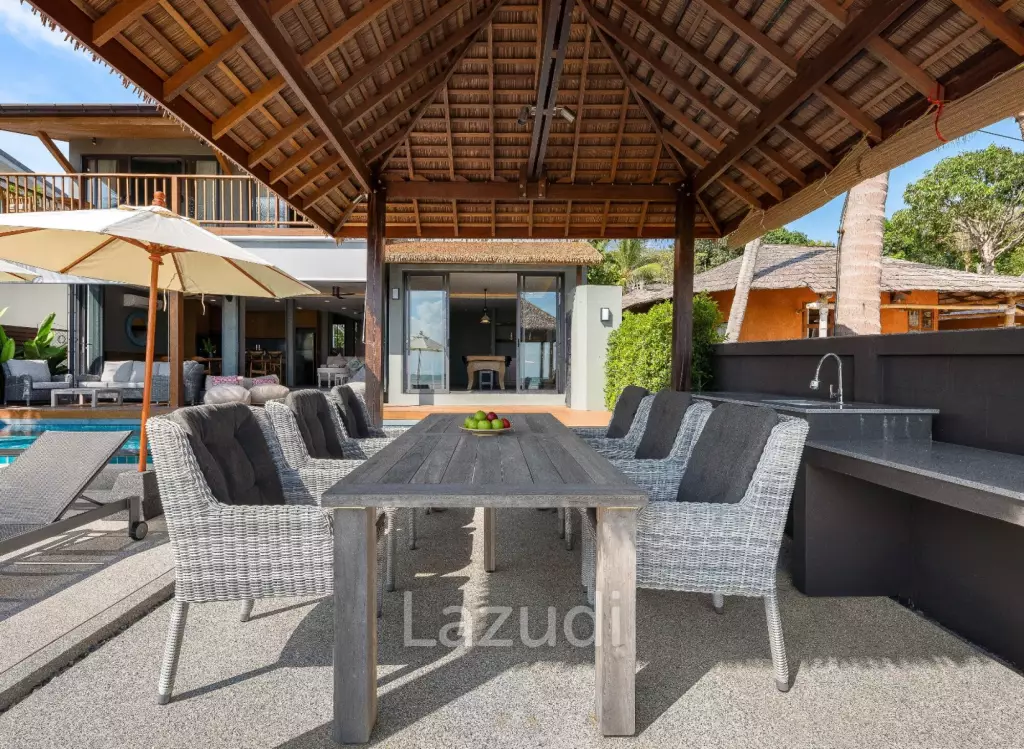 Stunning Beachfront Villa with 5 Bedrooms in Ban Makham, Koh Samui
