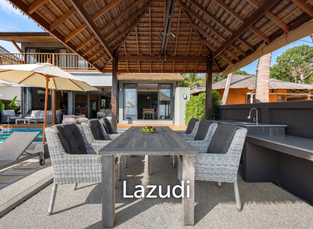 Stunning Beachfront Villa with 5 Bedrooms in Ban Makham, Koh Samui