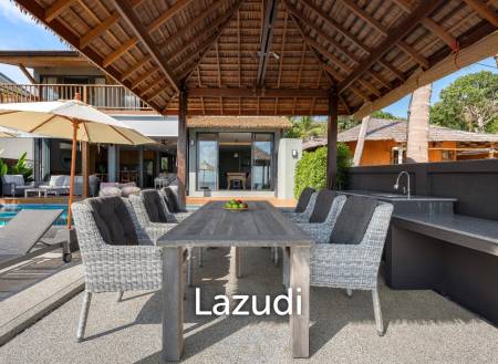 Stunning Beachfront Villa with 5 Bedrooms in Ban Makham, Koh Samui