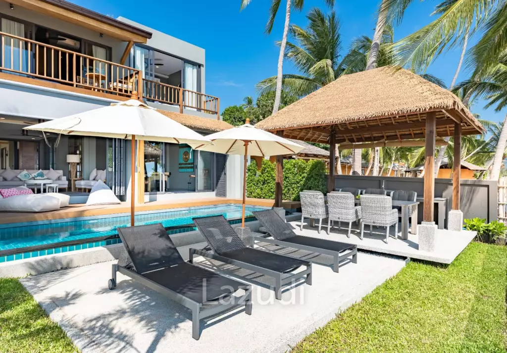 Stunning Beachfront Villa with 5 Bedrooms in Ban Makham, Koh Samui