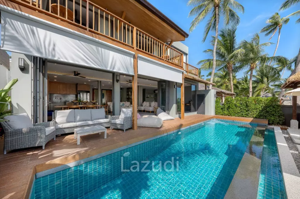 Stunning Beachfront Villa with 5 Bedrooms in Ban Makham, Koh Samui