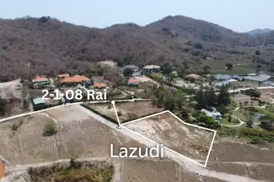2-1-08 Rai Freehold Land with Mountain Views in Thap Tai Hua Hin