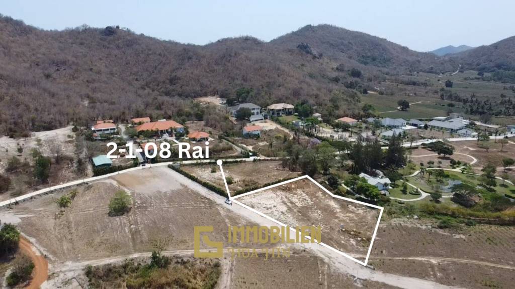 2-1-08 Rai Freehold Land with Mountain Views in Thap Tai Hua Hin
