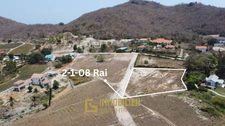 2-1-08 Rai Freehold Land with Mountain Views in Thap Tai Hua Hin