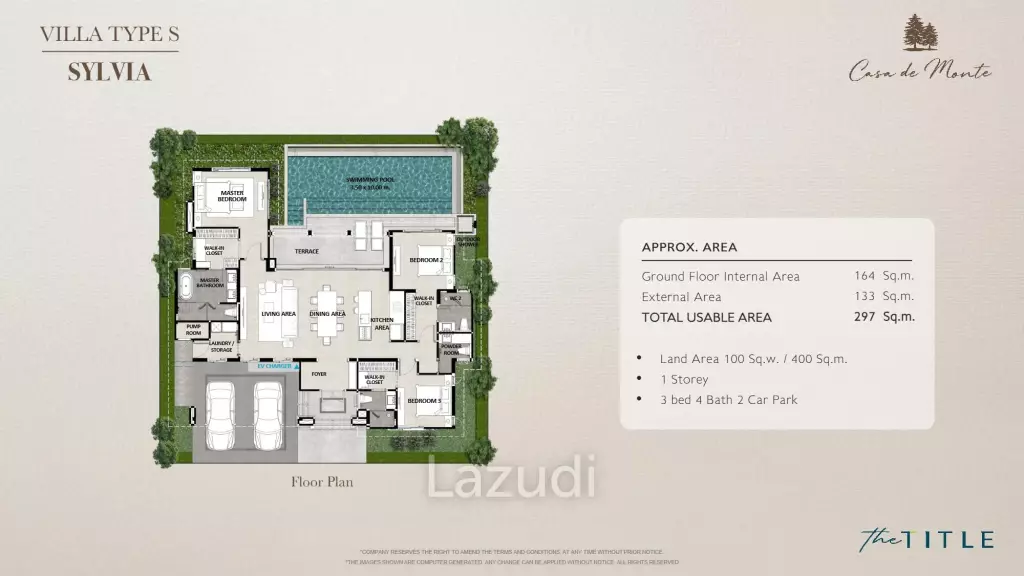 3 Bed 4 Bath 297 SQ.M Casa De Monte