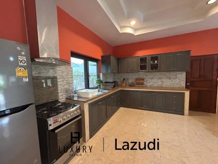 วิลล่าพร้อมสระว่ายน้ำส่วนตัว 200 ตร.ม. บนที่ดิน 800 ตร.ม. ทำเลหนองแค หัวหิน