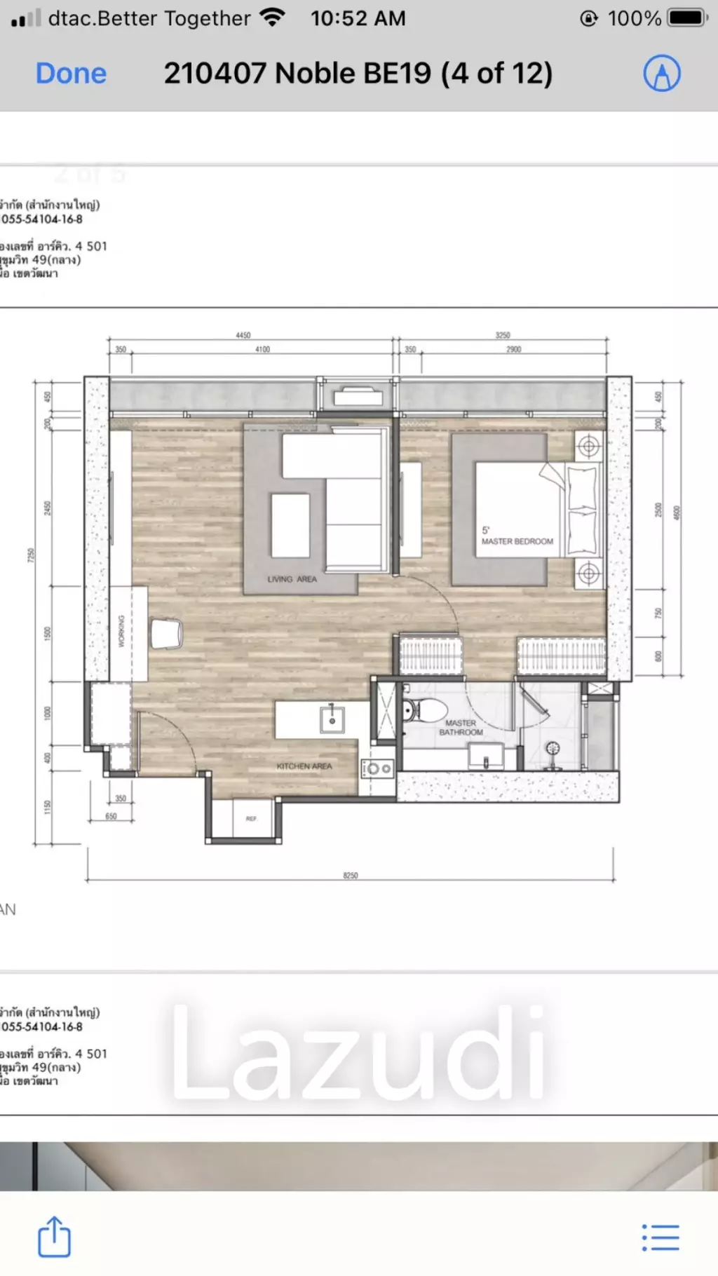 1bed 1bath 50Sqm for sale at Noble be19