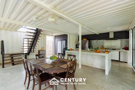 MODERN LOFT-STYLE CONTAINER HOME : 4 bed on large plot 2 rai