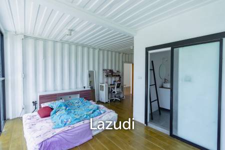 MODERN LOFT-STYLE CONTAINER HOME : 4 bed on large plot 2 rai