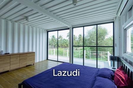 MODERN LOFT-STYLE CONTAINER HOME : 4 bed on large plot 2 rai