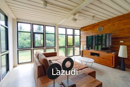 MODERN LOFT-STYLE CONTAINER HOME : 4 bed on large plot 2 rai