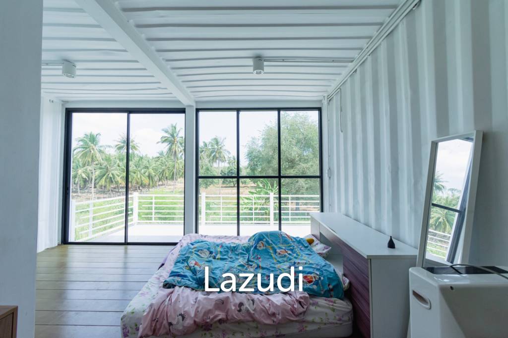 MODERN LOFT-STYLE CONTAINER HOME : 4 bed on large plot 2 rai