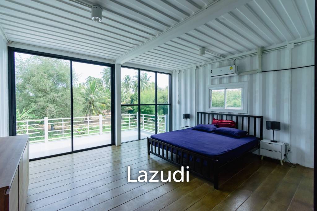 MODERN LOFT-STYLE CONTAINER HOME : 4 bed on large plot 2 rai