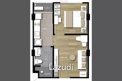 36 Sqm 1 Bedroom Condo The Shade Sathon 1