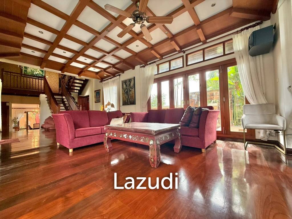 Iconic Thai-Bali Luxury Villa for Sale Dharawadi Na Jomtien