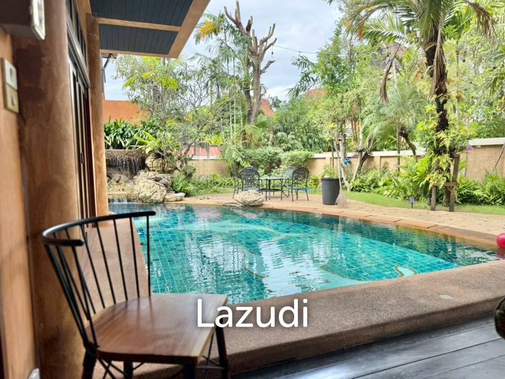 Iconic Thai-Bali Luxury Villa for Sale Dharawadi Na Jomtien