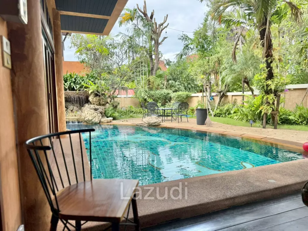 Iconic Thai-Bali Luxury Villa for Sale Dharawadi Na Jomtien