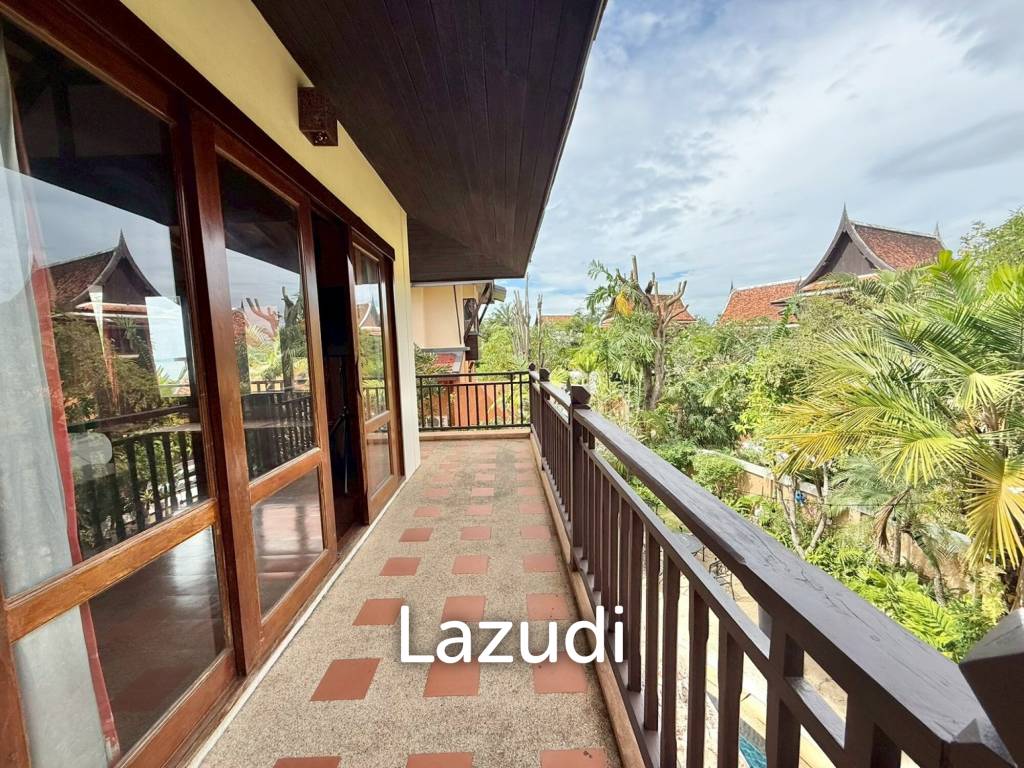 Iconic Thai-Bali Luxury Villa for Sale Dharawadi Na Jomtien