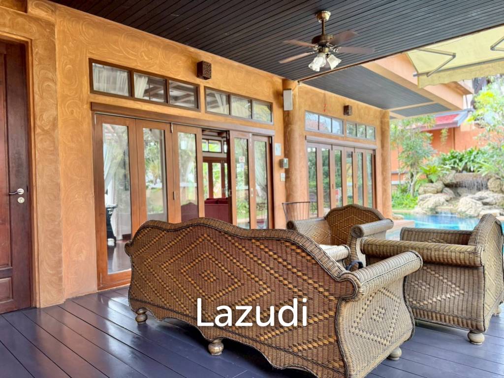 Iconic Thai-Bali Luxury Villa for Sale Dharawadi Na Jomtien