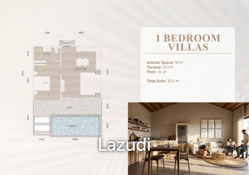 1 Bed Villa - Only 3 minutes walk to Lamai Beach