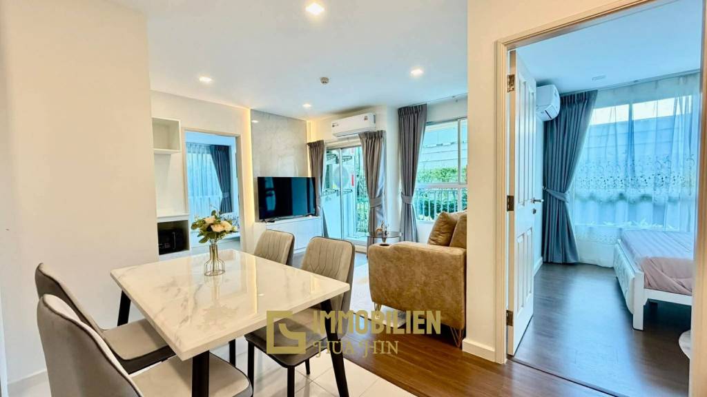 Жилая площадь 61 кв.м / 2 спальни + 2 ванные комнаты / балкон