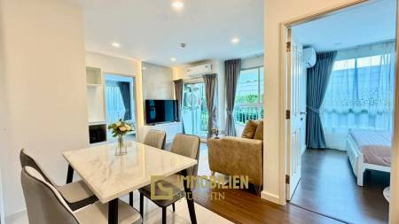 Жилая площадь 61 кв.м / 2 спальни + 2 ванные комнаты / балкон