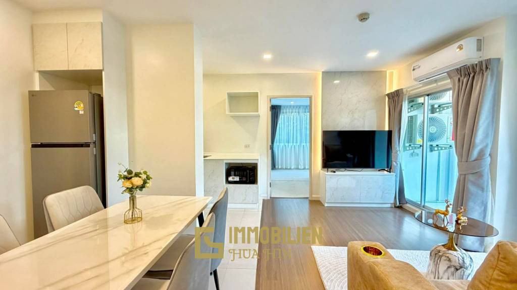 Жилая площадь 61 кв.м / 2 спальни + 2 ванные комнаты / балкон