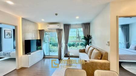 Жилая площадь 61 кв.м / 2 спальни + 2 ванные комнаты / балкон