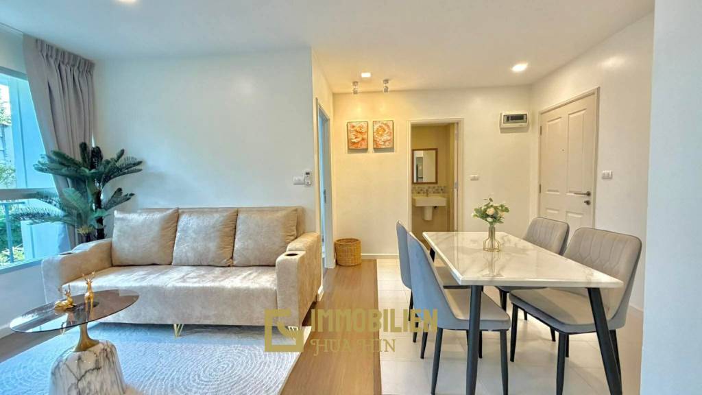 Жилая площадь 61 кв.м / 2 спальни + 2 ванные комнаты / балкон