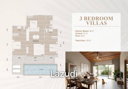 3 Bed Villa - Only 3 minutes walk to Lamai Beach