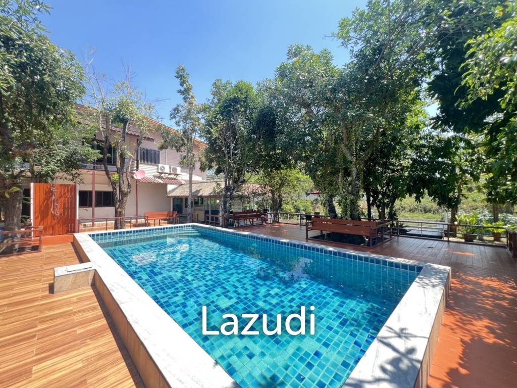 ขายโรงแรม 19 ห้องพักวิวติดหนองน้ำพร้อมสระว่ายน้ำใกล้ตัวเมือง