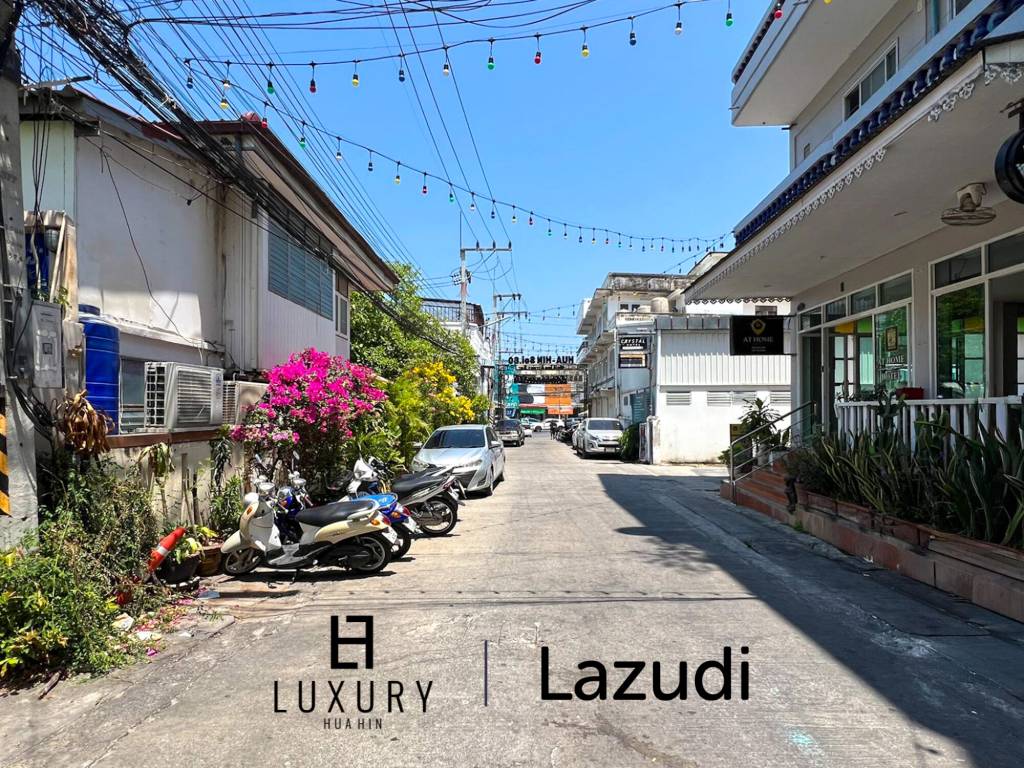 ทาวน์เฮ้าส์ 48 ตร.ม. ใจกลางหัวหิน 4 ห้องนอน ฟรีโฮลด์.