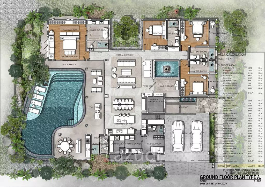 4 Bed 4 Bath 665 SQ.M Punyisa Shan Suai