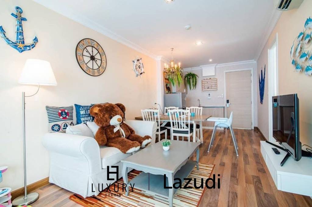 คอนโดมายรีสอร์ท 65 ตร.ม. ชั้น 3 แต่งครบ ย่านหนองแก หัวหิน