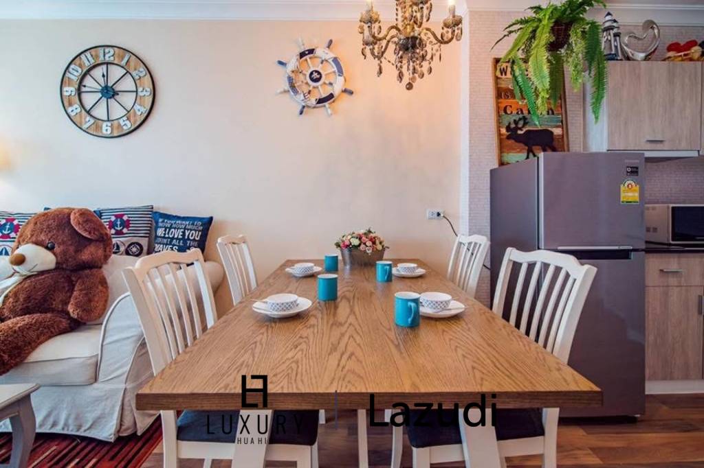 คอนโดมายรีสอร์ท 65 ตร.ม. ชั้น 3 แต่งครบ ย่านหนองแก หัวหิน