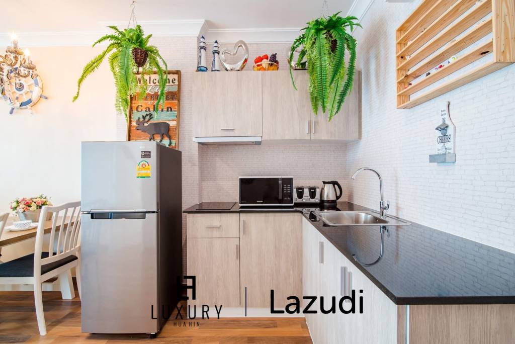 คอนโดมายรีสอร์ท 65 ตร.ม. ชั้น 3 แต่งครบ ย่านหนองแก หัวหิน