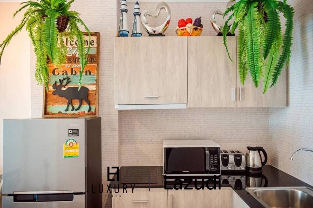 คอนโดมายรีสอร์ท 65 ตร.ม. ชั้น 3 แต่งครบ ย่านหนองแก หัวหิน